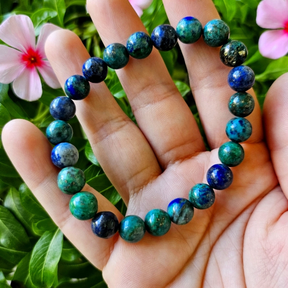 8mm azurite bracelet